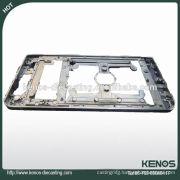 Shen Zhen aluminum die casting of phone front cover with profession design